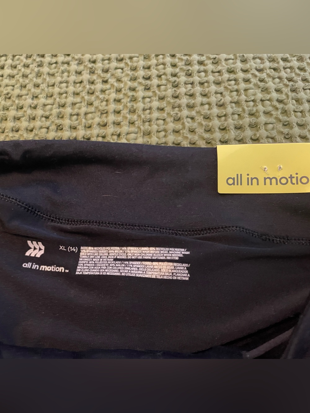 NWT All in Motion Girl's Black Athletic Skort - Picture 5 of 7